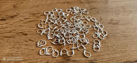 Základ na náušnice - 13 x 15 mm - strieborný, 