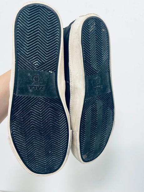 Čierne slip-on kotníkové unisex tenisky zara 36/37, zara,36
