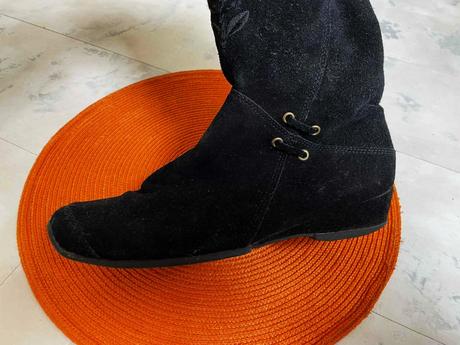 Semišové kožené čižmy 39/40, 40