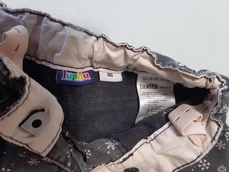 Zateplené nohavice 86, lupilu,86