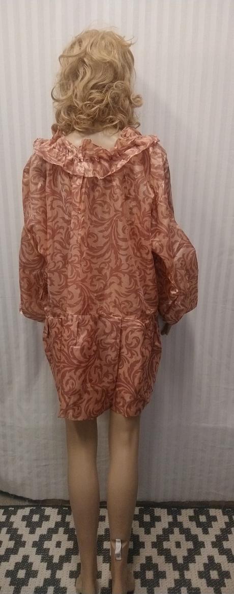 Karnevalová staroružová maxi blúza, xxxl a viac,
