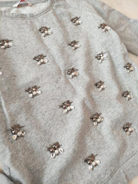 Mikina s kamienkami/perličkami, camaieu,m