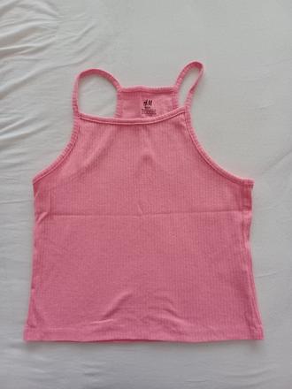 Dievčenské rebrované tielko, h&m,164