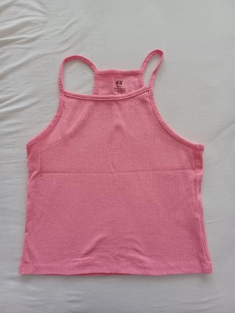 Dievčenské rebrované tielko, h&m,164