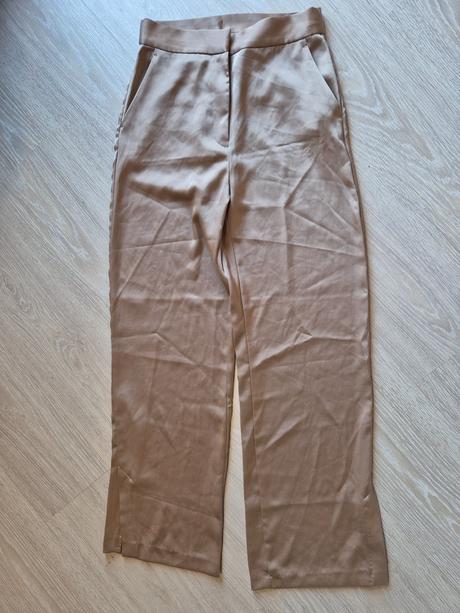 Satenove nohavice, h&m,s