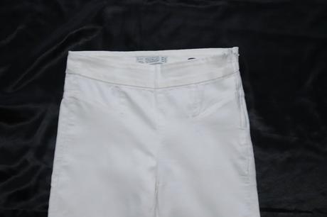 Biele elastické nohavice zara, zara,s