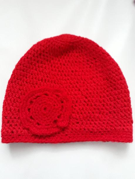 Háčkovaná čiapočka na prechod na 3r., 104