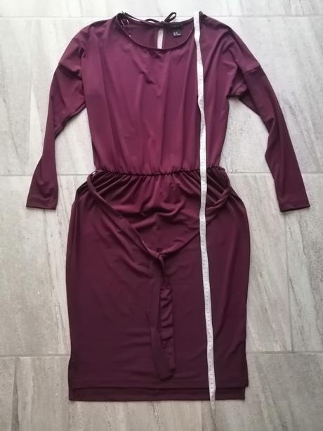 Bordové šik šaty lindex, vxs-s, lindex,s