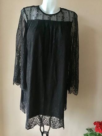 Krasna krajkova tunika, h&m,38