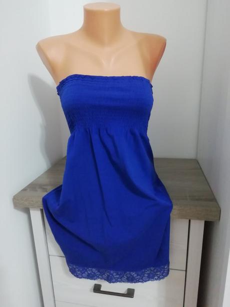 Šaty kralovská modrá uni,