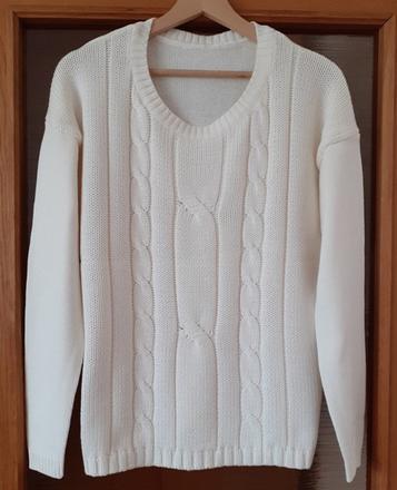 Pulóver béžový, 42