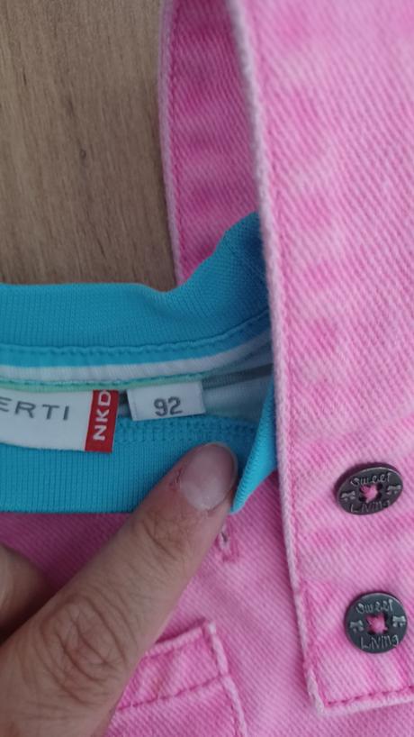 Riflová sukňa na traky, nkd,92