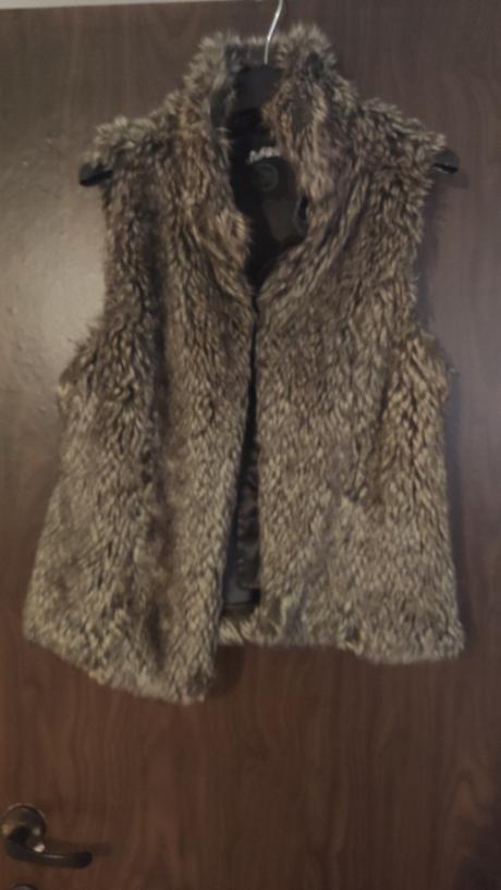 Vesta s umelej kožušiny, kenvelo,m