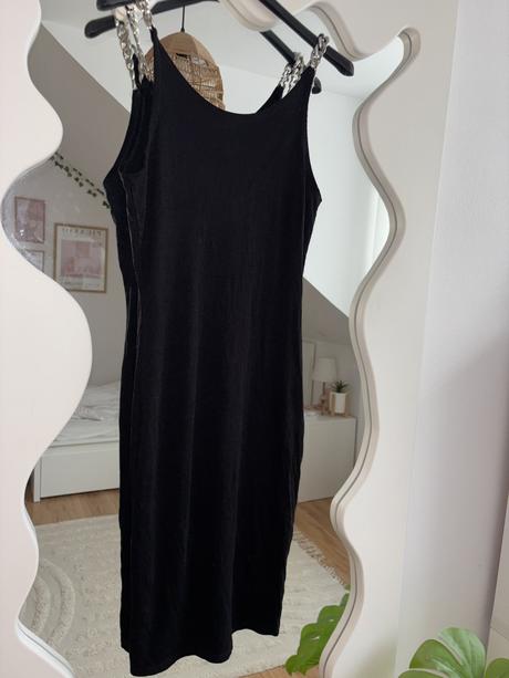 Rebrovane šaty s retiazkou s/m, m / s