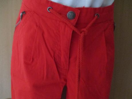 Žiarivo červené 7/8 nohavice na leto, bonprix,38