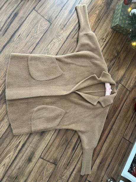 Hnedý alpaka kabát, 