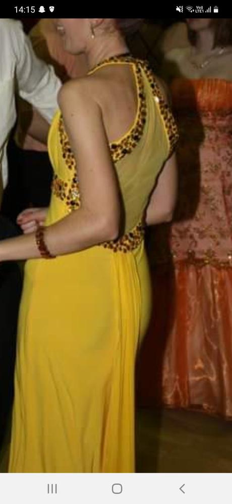 Spoločenske šaty žlte, m