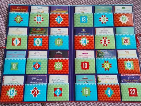 Disney veľký adventný kalendár 24 knižiek, 