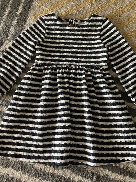 Úpletové pásikavé šaty, f&f,98