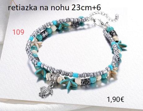 Náramky, retiazky, náušnice-ceny viď foto,