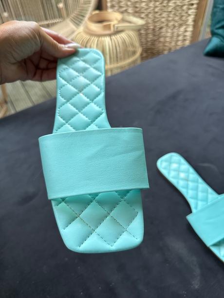 Tyrkysové šľapky, primark,38