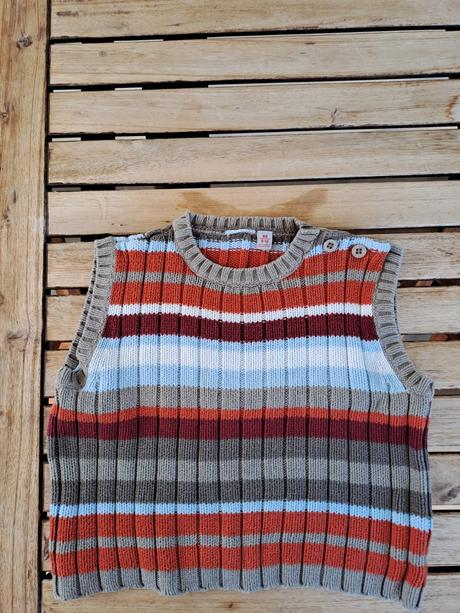 Detská pletená vesta značenie je aj 80 cm 9-12mes, 80