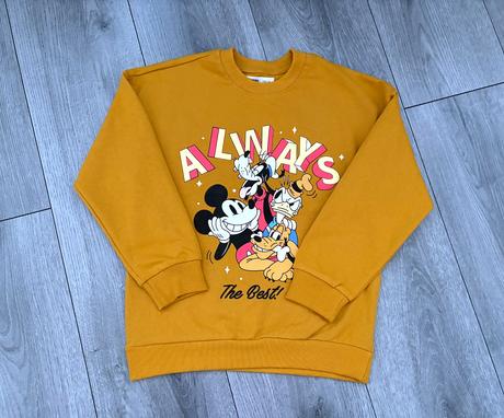 2x tenšia mickey mikina v. 128, sinsay,128