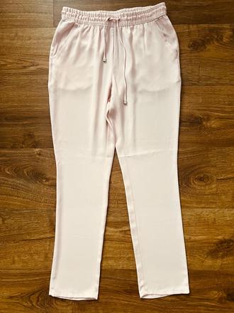Ružové ľahké nohavice, mango,xs