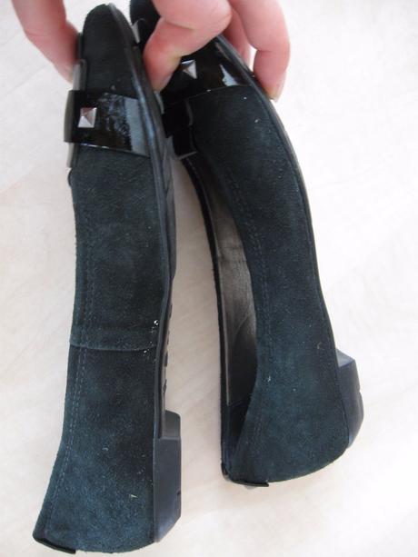 Čierne  zamatové baleríny, 37, 37
