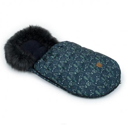 Zimný fusak lux s kožušinkou,50 x 100cm - č, 