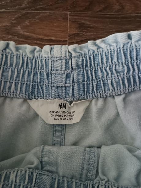 Rifľové kraťasy, h&m,140