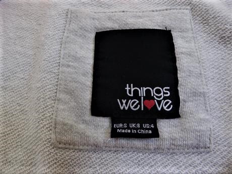 Teplákové tričko crop top s/m, l