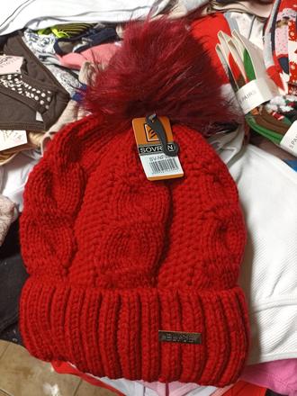 Pletená čiapka na zimu zateplena flisom, 104 - xxxl