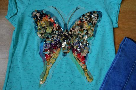 Detské tričko motýlik, 128 - 164