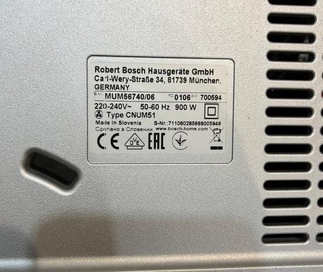 Bosch mum 56740 900w kuchynský robot, bosch