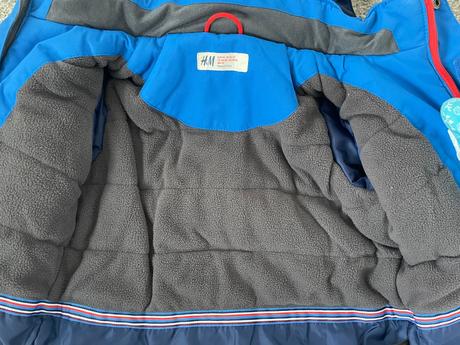 H&m bunda lyžiarska s kapucňou reflex.prvky 92, h&m,92