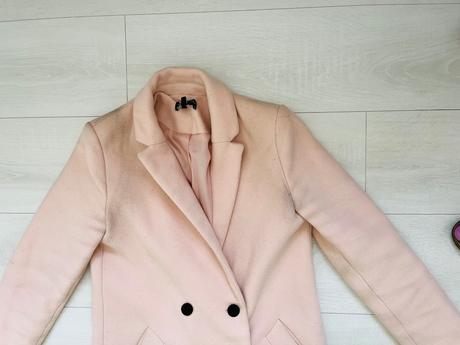 Zara ruzovy kabat, zara,s