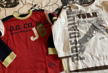 Kvalitné tričko s aplikáciami zn. we v. 110/116, 110