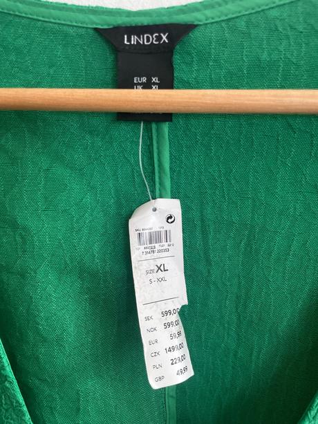 Zelene kimonove saty lindex, lindex,xl