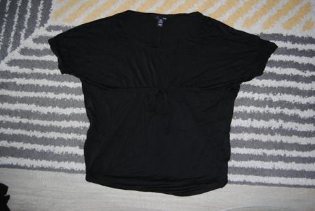 Širšie tričko so šnúrkou, h&m,s
