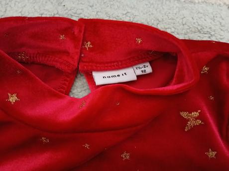 Vianocne zamatove saty 92, name it,92