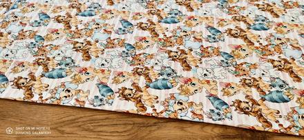 Teplákovina - animals princess - cena za 10 centi, 