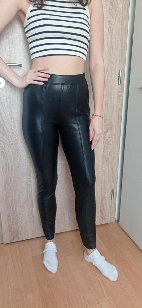 Koženkové nohavice, amisu,xs