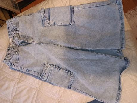 Nohavice 7ks + riflové bunda, h&m,110