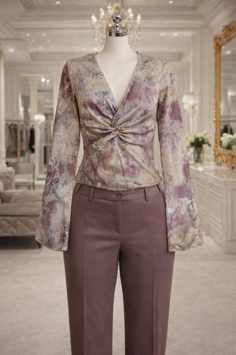 Zara saténová blúzka s mramorovým vzorom, zara,34