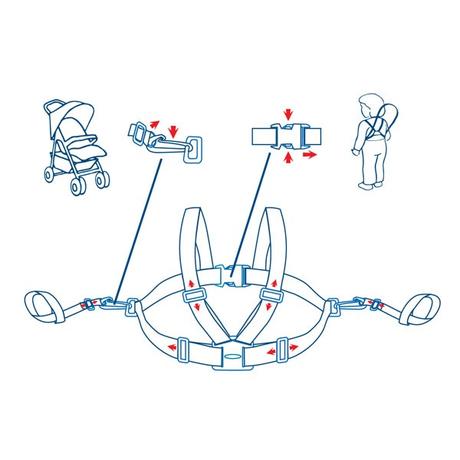Babyono 070 bezpečnostné popruhy pre deti šedé, babyono