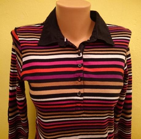 Dámsky top, pásikavý, s