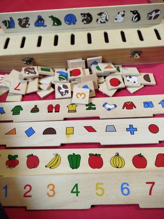 Drevená vkladačka pre deti, 