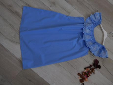 Šaty bavlnené s krajkou 36/38v,, 36