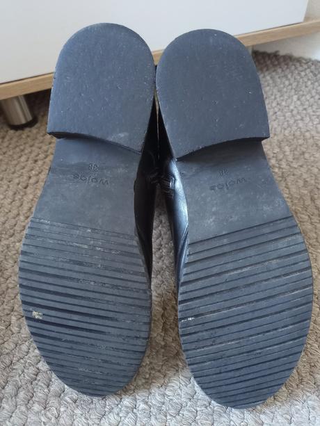 Prechodné kotníkové kožené topánky, wojas,38